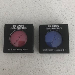 MAC eyeshadow bird’s eye view +Atlantic blue matte
